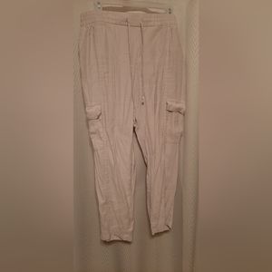 Old Navy soft rayon utility pants/LG/color "moon door"